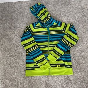 Under Armour Lime and Teal Striped Jacket